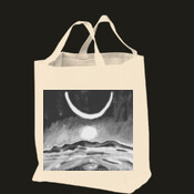 moonscape tote bag - Grocery Tote