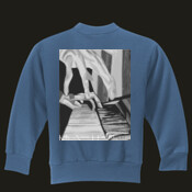 piano player black n white - Sweat Shirt