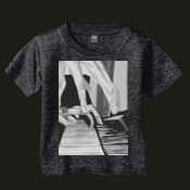 piano player black n white - Toddler T Shirt