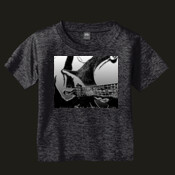 monochrome guitar on drk - Toddler T Shirt