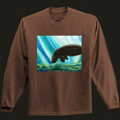 Swimming manatee - Long-sleeve T-Shirt