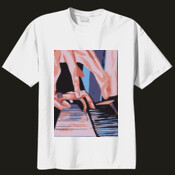 Piano Player full color - 100% Cotton Tee