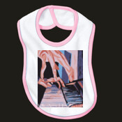 Piano Player full color - Baby Bibs