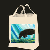 manatee tote - Grocery Tote